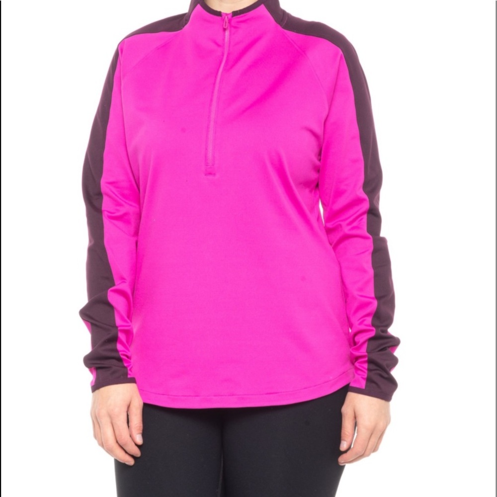 🛑CLEARANCE‼️☔️🆕 Under Armour Storm Midlayer Golf Shirt pink size large
